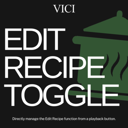 Edit Recipe Toggle